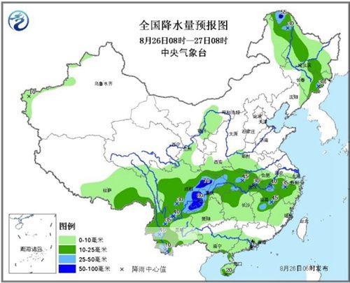 四川重庆等地将迎较强降雨云南鲁甸震区局部暴雨